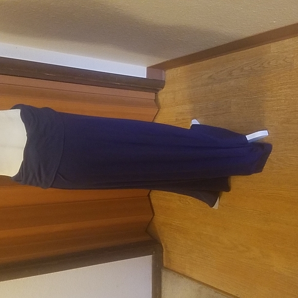 G.L.A.M. NAVY MAXI SKIRT - Picture 4 of 4